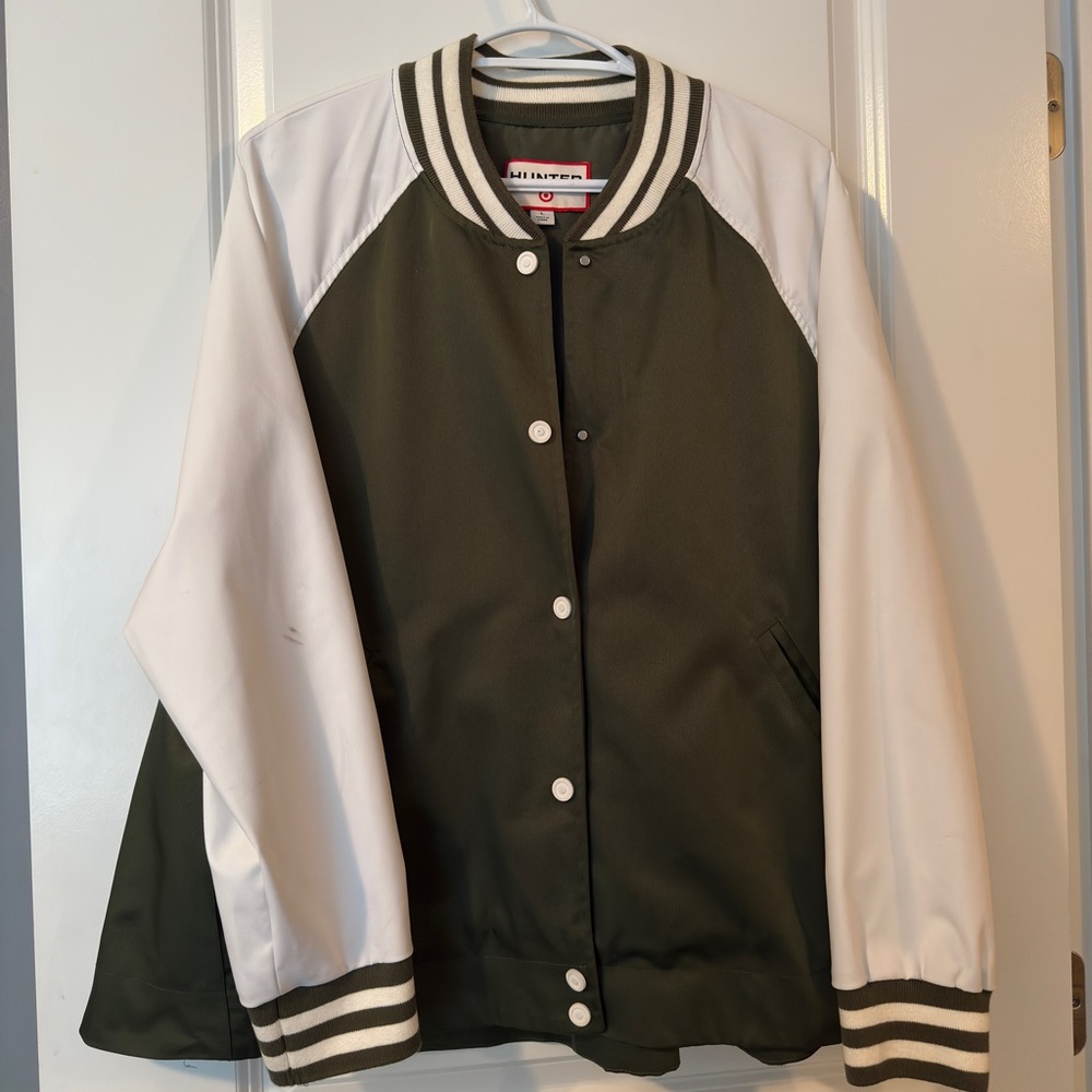Hunter for Target, Olive and Cream Coach Jacket, Large